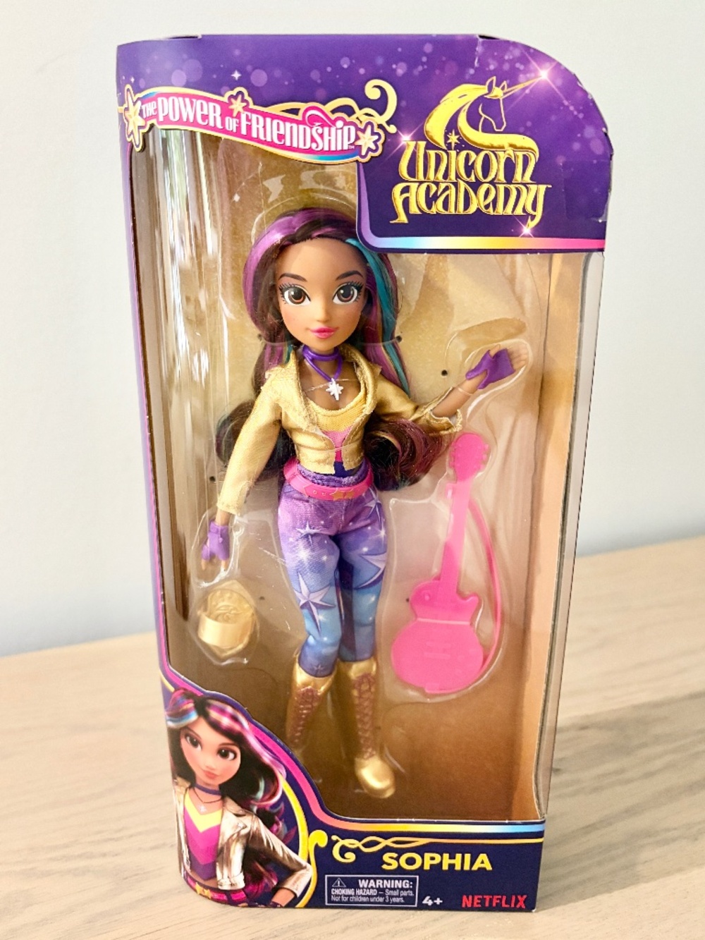 Unicorn Academy, Sophia, Doll, 2024, With PINK Guitar, Netflix, New In Box